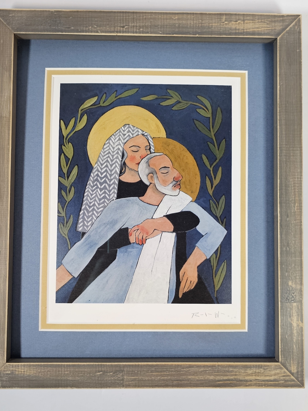 Rebecca Jessee "Death of a Patriarch" Lehi & Sariah LDS Framed Art Print